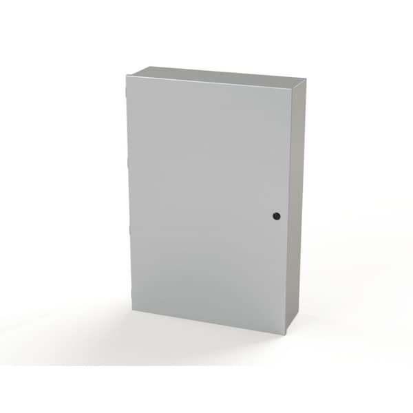 1/4 Turn Latch Electrical Enclosures, 36 in H, 8 in D, 24 in W, NEMA 1, Carbon Steel